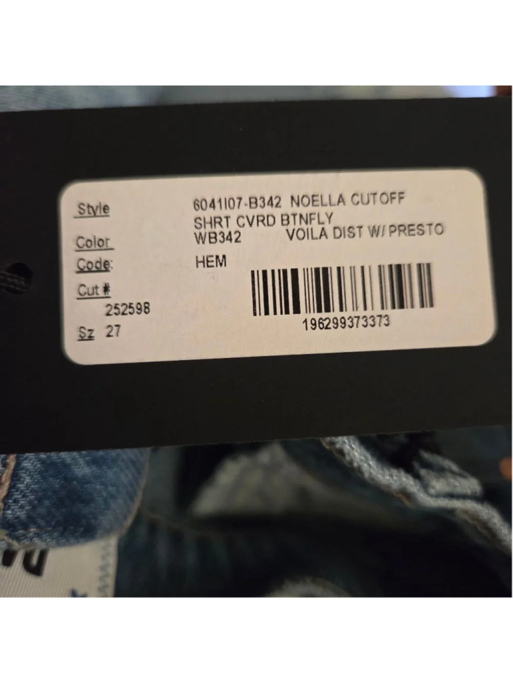 PAIGE Noella Cut Off High Rise Jean Shorts NWT Women's Size 27 Relaxed Fit - Picture 12 of 12